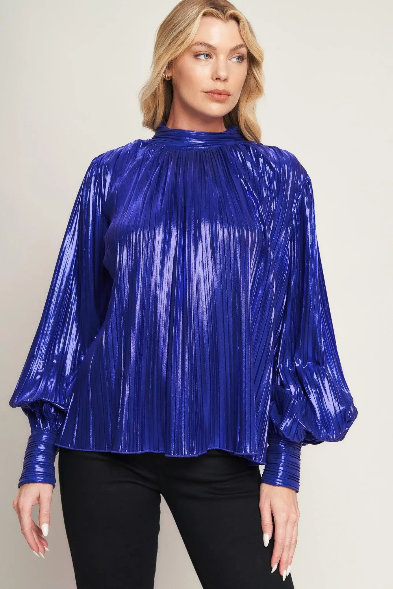 PRETTY COMPANION WOVEN FOILED TOP - Flying Tomato - Flyclothing LLC