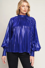 PRETTY COMPANION WOVEN FOILED TOP - Flying Tomato - Flyclothing LLC