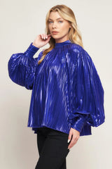 PRETTY COMPANION WOVEN FOILED TOP - Flying Tomato - Flyclothing LLC