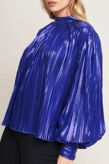 PRETTY COMPANION WOVEN FOILED TOP - Flying Tomato - Flyclothing LLC