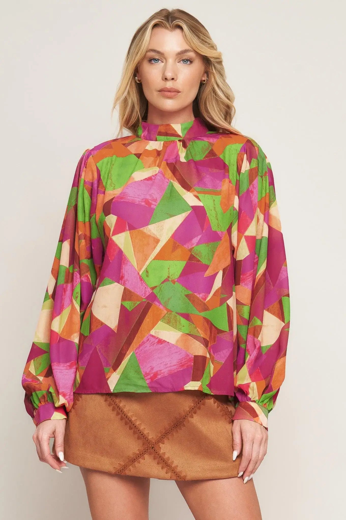 LOOKING AHEAD WOVEN TOP - Flying Tomato - Flyclothing LLC