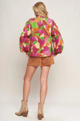 LOOKING AHEAD WOVEN TOP - Flying Tomato - Flyclothing LLC