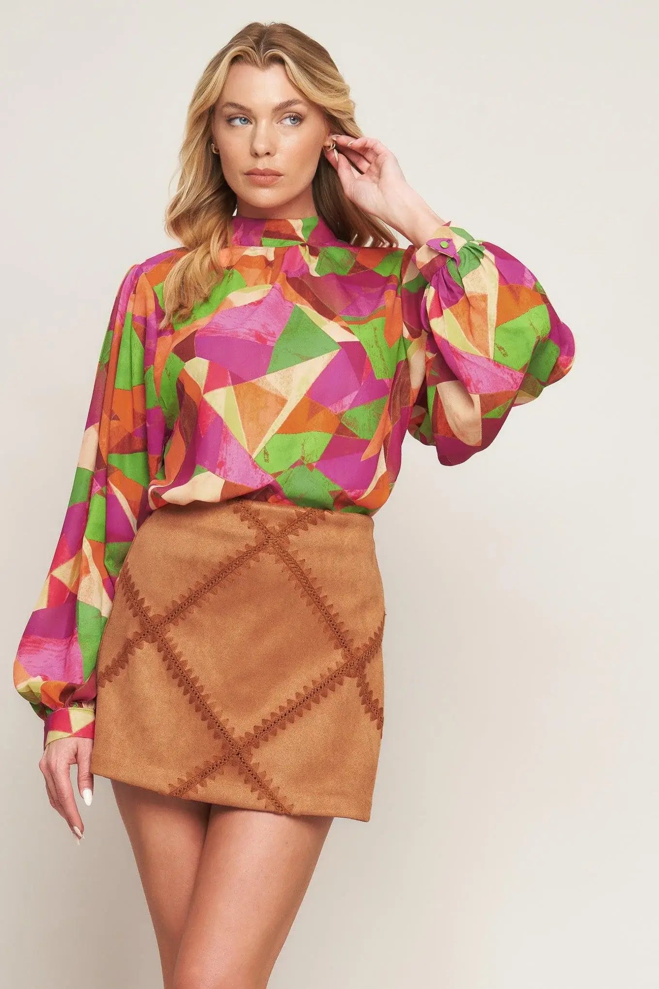 LOOKING AHEAD WOVEN TOP - Flying Tomato - Flyclothing LLC