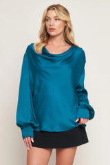 GARDEN SENSATION SATIN TOP - Flying Tomato - Flyclothing LLC
