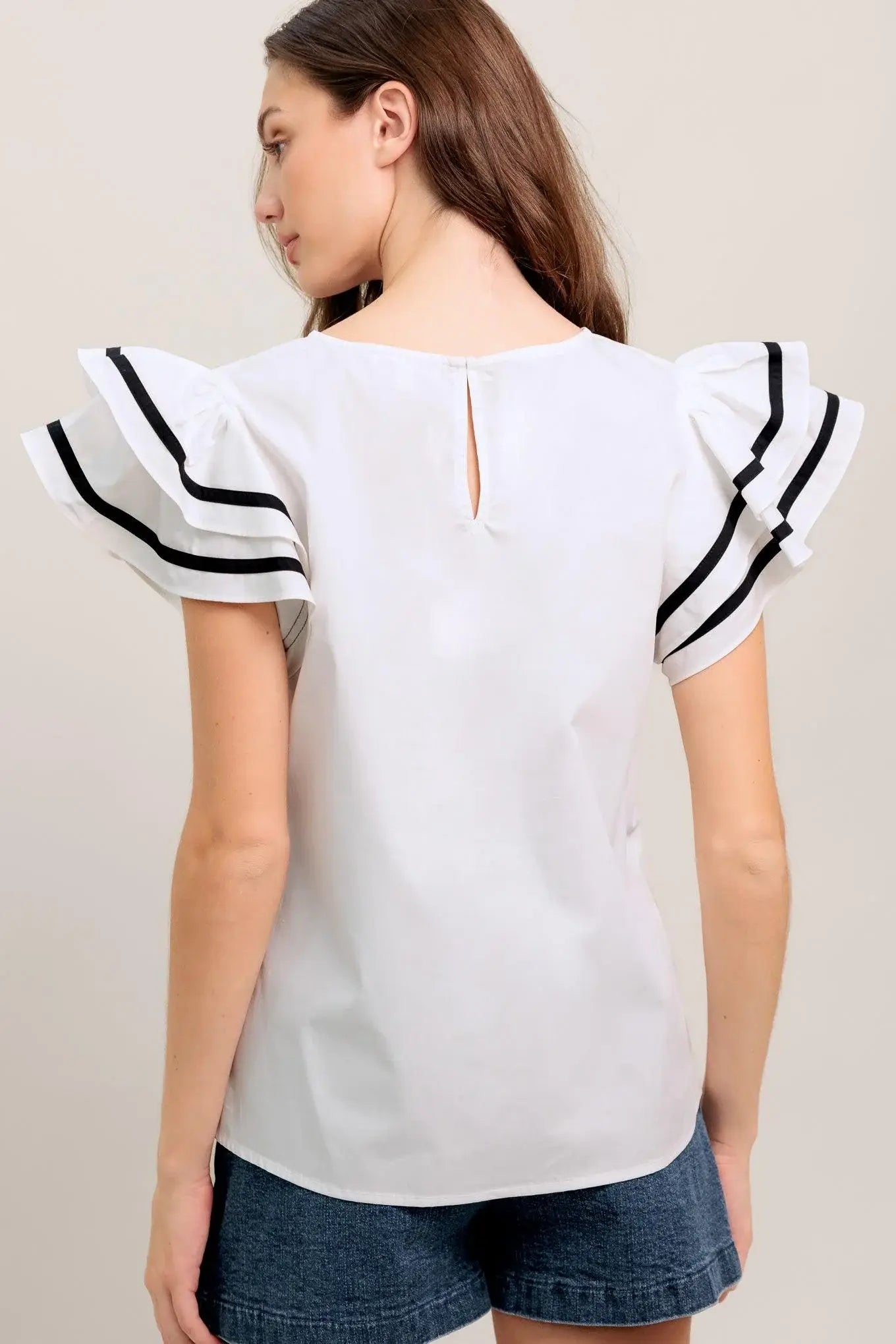 NICE AS CAN BE WOVEN TOP - Flying Tomato - Flyclothing LLC
