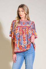 SPARKLY ENERGY WOVEN TOP - Flying Tomato - Flyclothing LLC