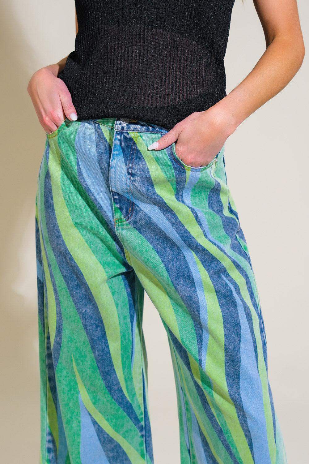NAVIGATING LIFE DENIM PANTS - Flying Tomato - Flyclothing LLC