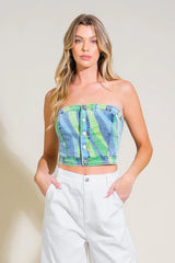 NAVIGATING LIFE DENIM TOP - Flying Tomato - Flyclothing LLC