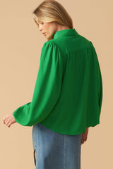 COMFORTABLE CHARM WOVEN TOP - Flying Tomato - Flyclothing LLC