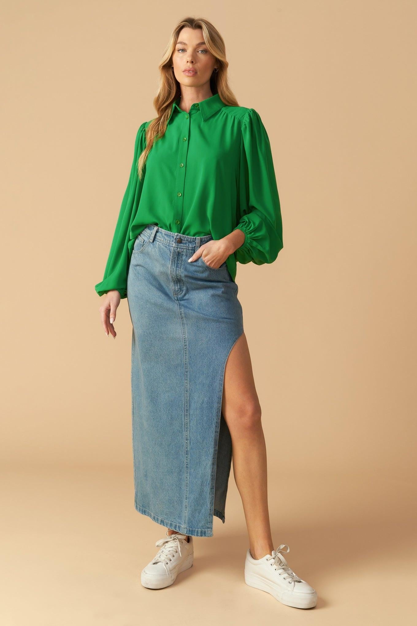 COMFORTABLE CHARM WOVEN TOP - Flying Tomato - Flyclothing LLC