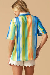 TAKE ME DANCING WOVEN SATIN TOP - Flying Tomato - Flyclothing LLC