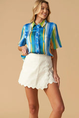 TAKE ME DANCING WOVEN SATIN TOP - Flying Tomato - Flyclothing LLC