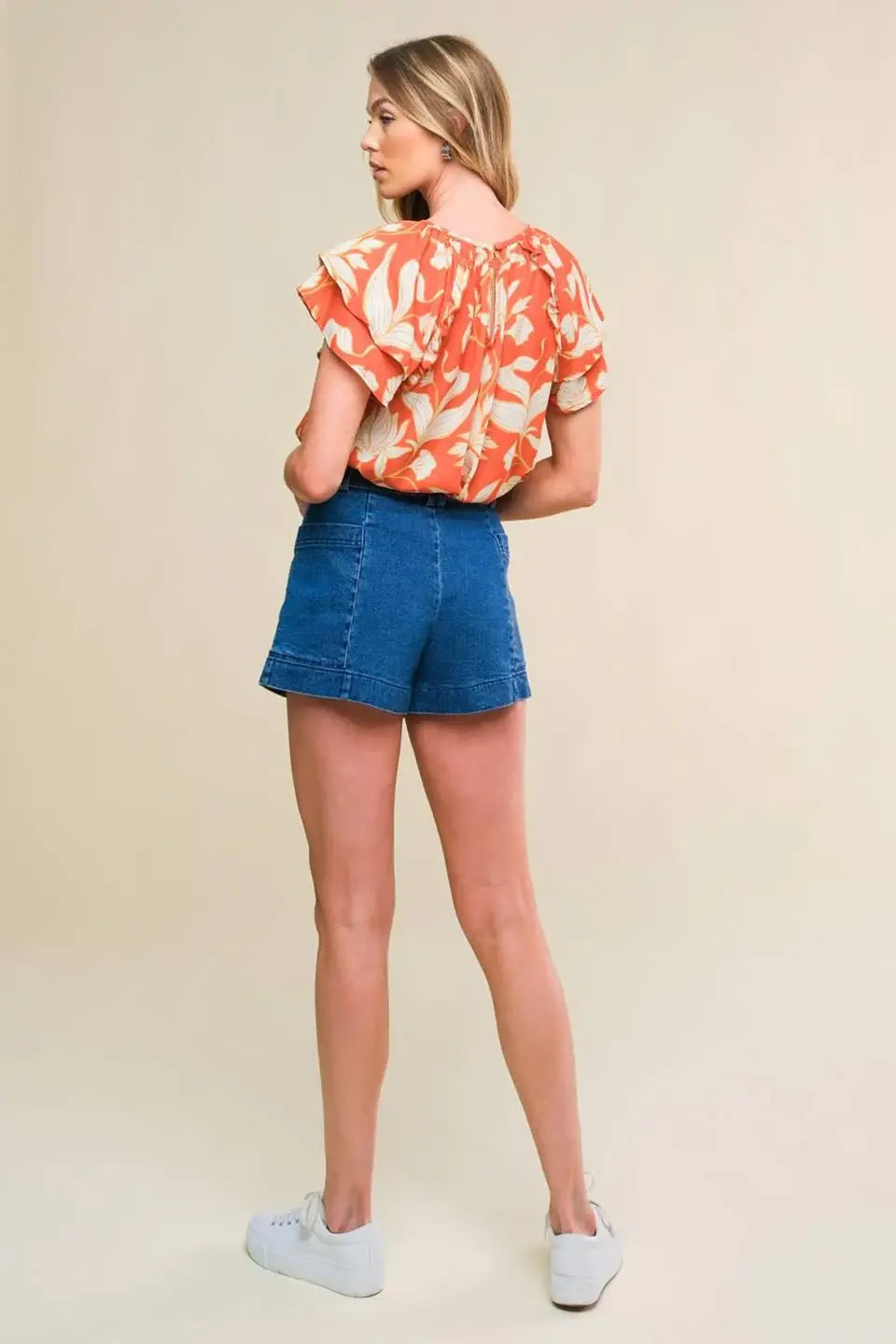 INTO THE SKY WOVEN TOP - Flying Tomato - Flyclothing LLC