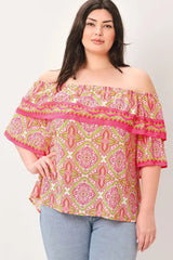 SPREAD CHEER WOVEN TOP - Flying Tomato - Flyclothing LLC