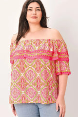 SPREAD CHEER WOVEN TOP - Flying Tomato - Flyclothing LLC