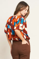 GONE IN A BLINK WOVEN TOP - Flying Tomato - Flyclothing LLC