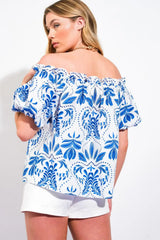 DIVIDE AND CONTOUR WOVEN TOP - Flying Tomato - Flyclothing LLC
