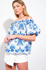 DIVIDE AND CONTOUR WOVEN TOP - Flying Tomato - Flyclothing LLC