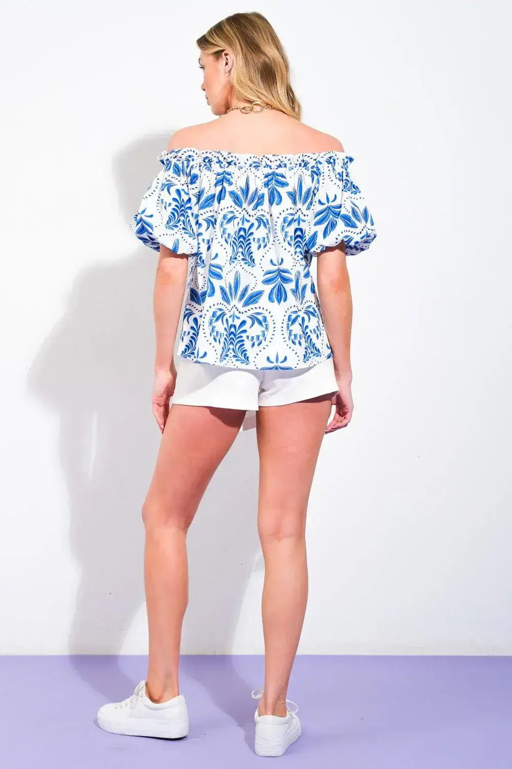 DIVIDE AND CONTOUR WOVEN TOP - Flying Tomato - Flyclothing LLC