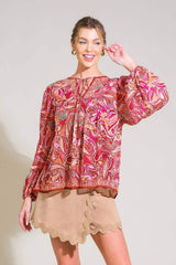 TIME AFTER TIME WOVEN TOP - Flying Tomato - Flyclothing LLC