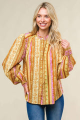 REFRESHING VIBE WOVEN TOP - Flying Tomato - Flyclothing LLC