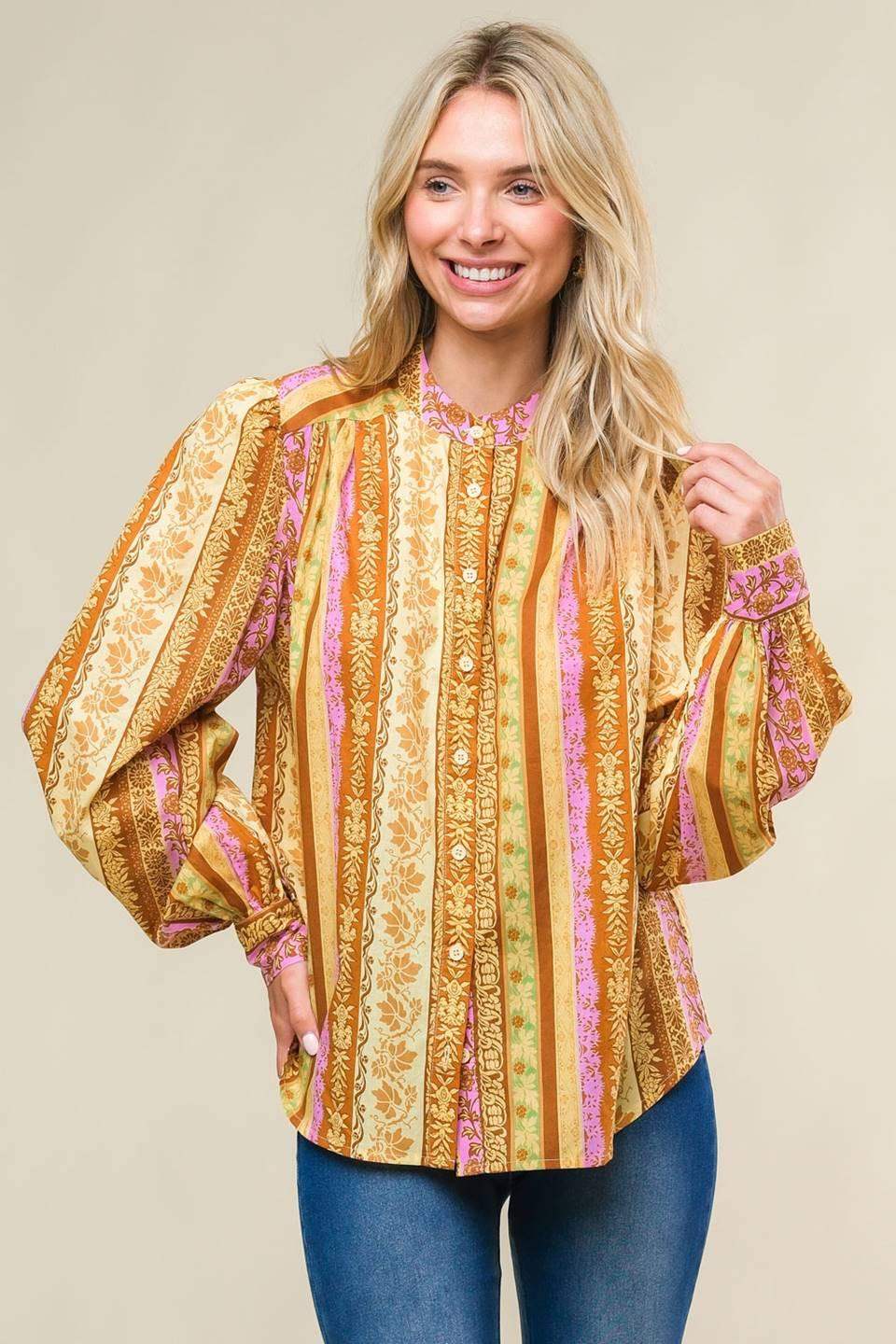 REFRESHING VIBE WOVEN TOP - Flying Tomato - Flyclothing LLC