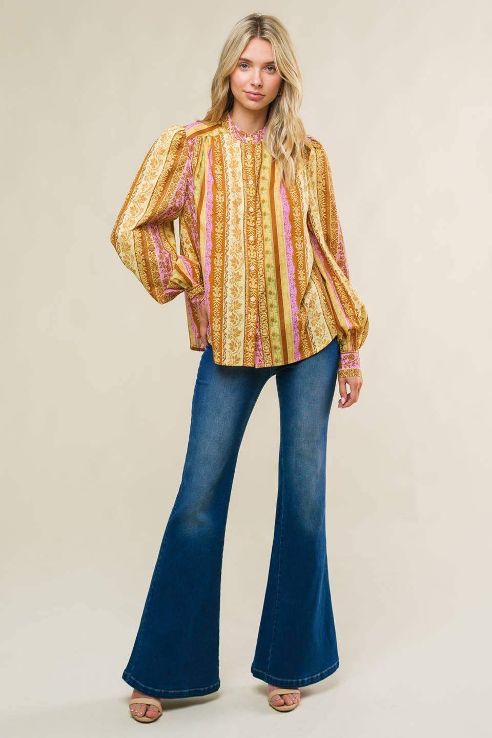 REFRESHING VIBE WOVEN TOP - Flying Tomato - Flyclothing LLC