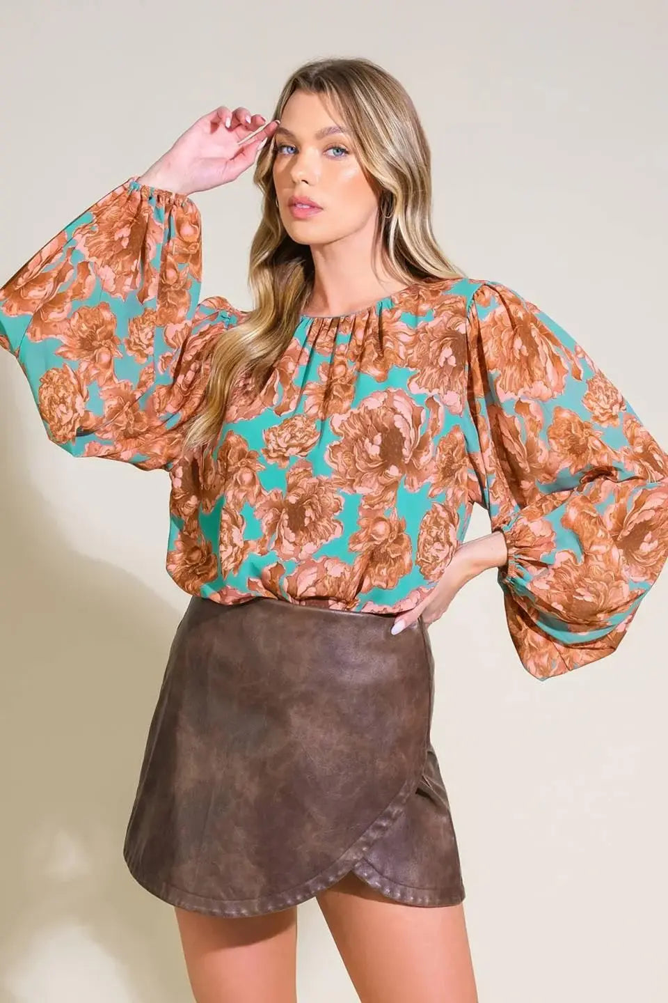 DELICATE HUE WOVEN TOP - Flying Tomato - Flyclothing LLC