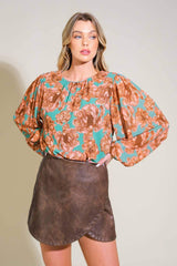 DELICATE HUE WOVEN TOP - Flying Tomato - Flyclothing LLC