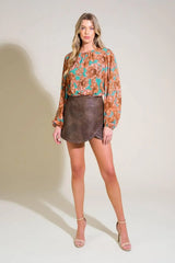 DELICATE HUE WOVEN TOP - Flying Tomato - Flyclothing LLC