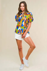 HEART ON DISPLAY WOVEN TOP - Flying Tomato - Flyclothing LLC