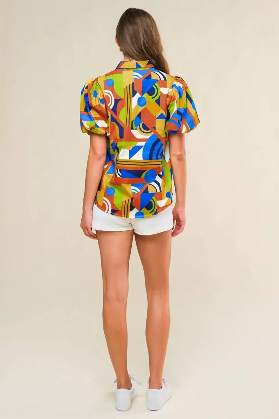 HEART ON DISPLAY WOVEN TOP - Flying Tomato - Flyclothing LLC