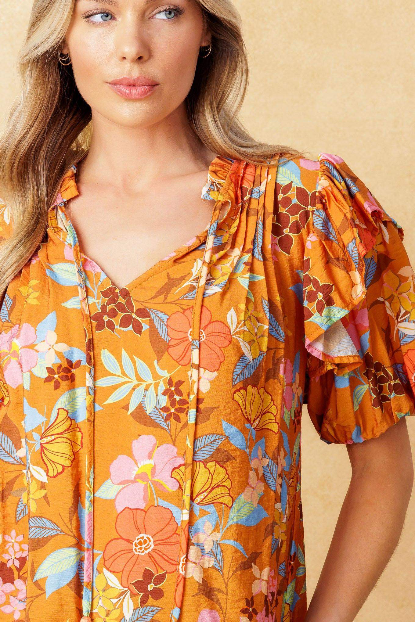 TOTAL FRILL WOVEN TOP - Flying Tomato - Flyclothing LLC