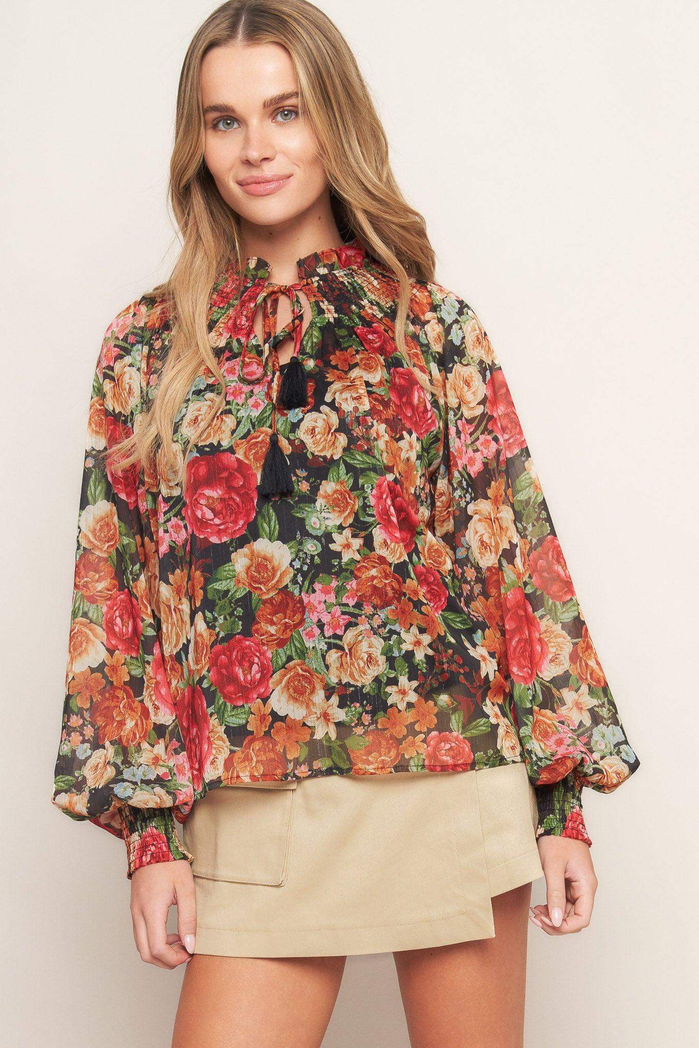 FOR THE DAY WOVEN TOP - Flying Tomato - Flyclothing LLC
