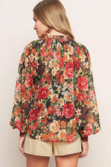 FOR THE DAY WOVEN TOP - Flying Tomato - Flyclothing LLC