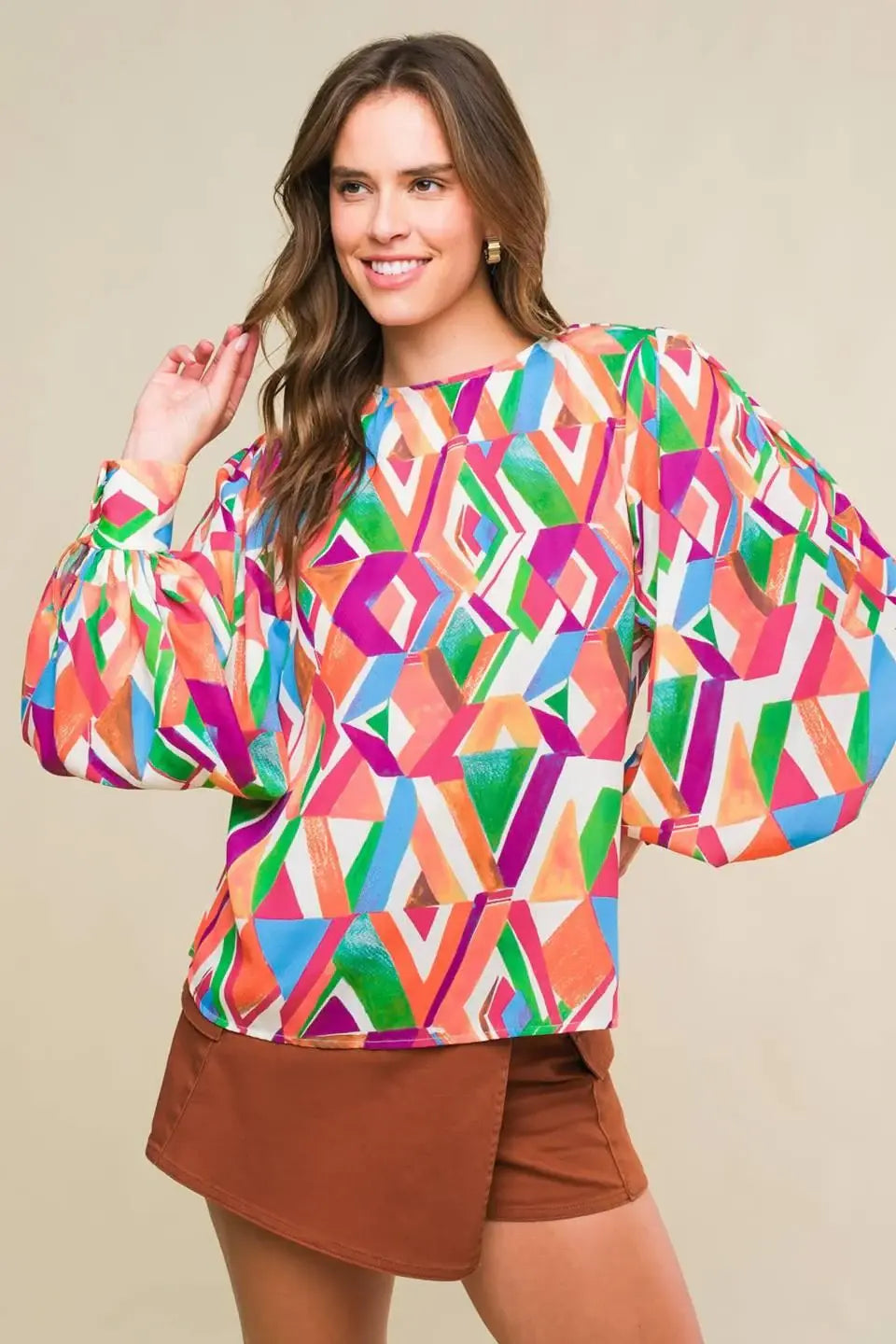 THAT'S THAT BRIGHT WOVEN TOP - Flying Tomato - Flyclothing LLC