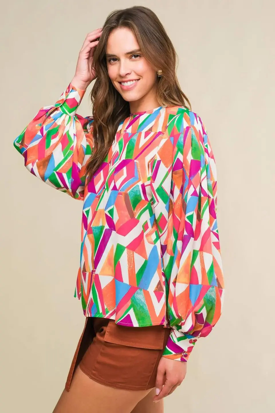 THAT'S THAT BRIGHT WOVEN TOP - Flying Tomato - Flyclothing LLC