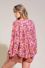 URBAN ELEGANCE WOVEN TOP - Flying Tomato - Flyclothing LLC