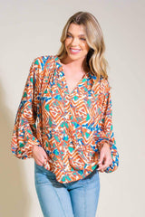 URBAN ELEGANCE WOVEN TOP - Flying Tomato - Flyclothing LLC