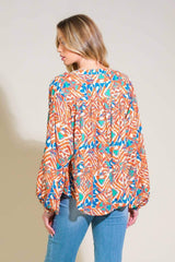 URBAN ELEGANCE WOVEN TOP - Flying Tomato - Flyclothing LLC