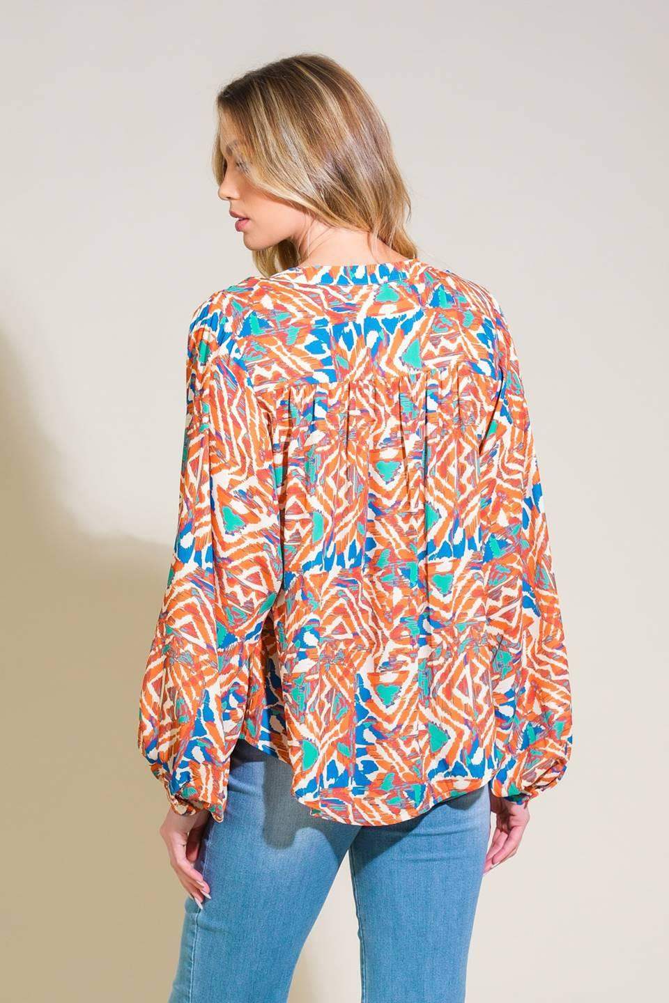 URBAN ELEGANCE WOVEN TOP - Flying Tomato - Flyclothing LLC