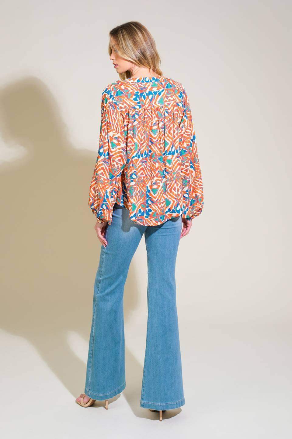 URBAN ELEGANCE WOVEN TOP - Flying Tomato - Flyclothing LLC
