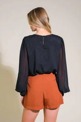 WEEKEND WANDERER WOVEN TOP - Flying Tomato - Flyclothing LLC