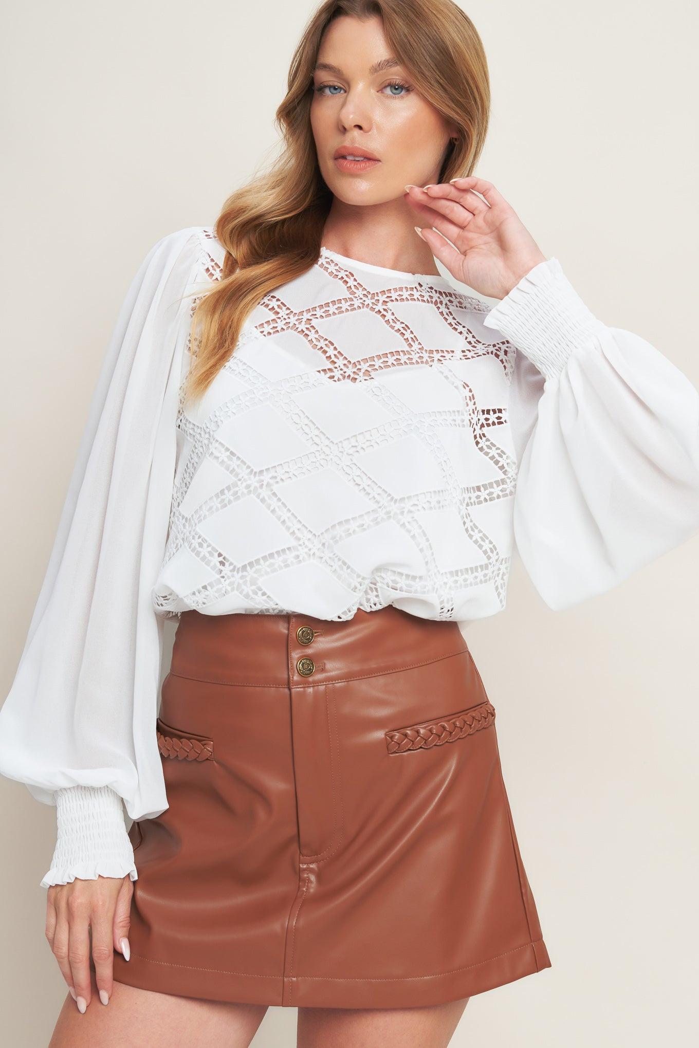 WEEKEND WANDERER WOVEN TOP - Flying Tomato - Flyclothing LLC