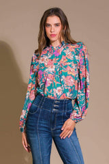 UNFORGETTABLE COMPOSURE WOVEN TOP - Flying Tomato - Flyclothing LLC