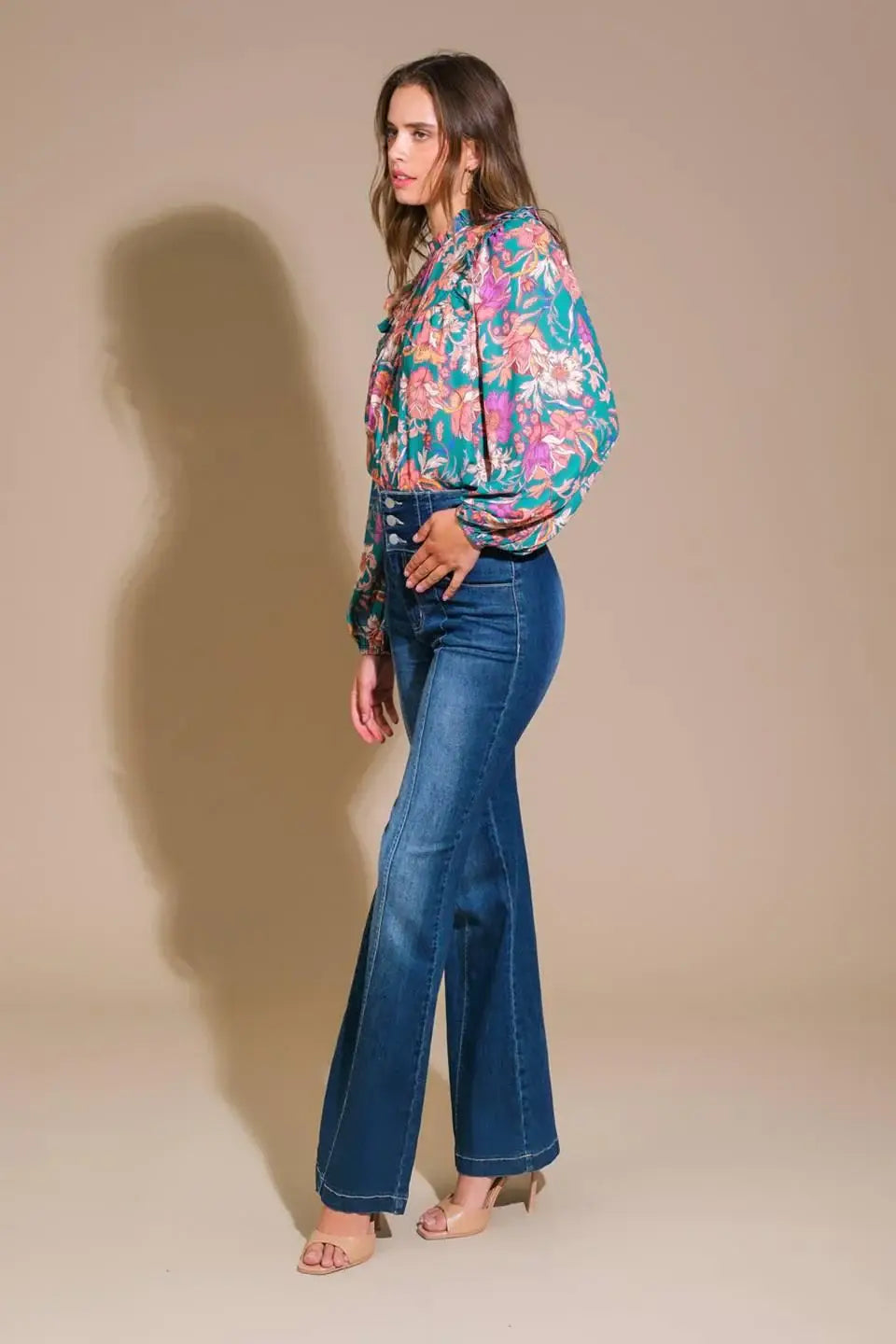 UNFORGETTABLE COMPOSURE WOVEN TOP - Flying Tomato - Flyclothing LLC