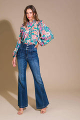 UNFORGETTABLE COMPOSURE WOVEN TOP - Flying Tomato - Flyclothing LLC