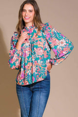 UNFORGETTABLE COMPOSURE WOVEN TOP - Flying Tomato - Flyclothing LLC