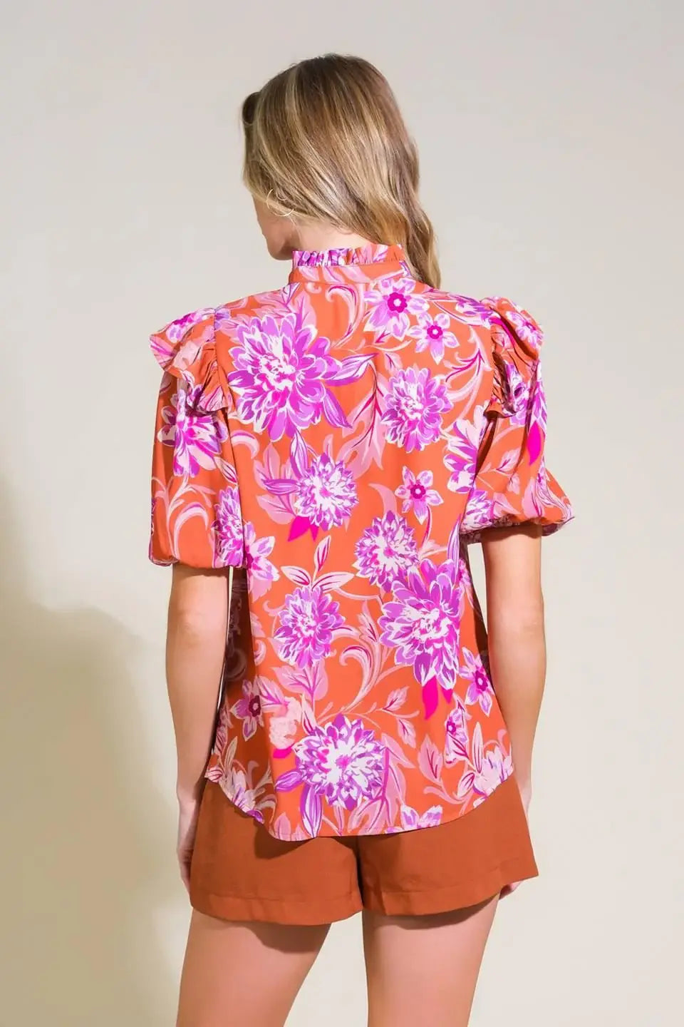 MEMORIES IN FOCUS WOVEN TOP - Flying Tomato - Flyclothing LLC