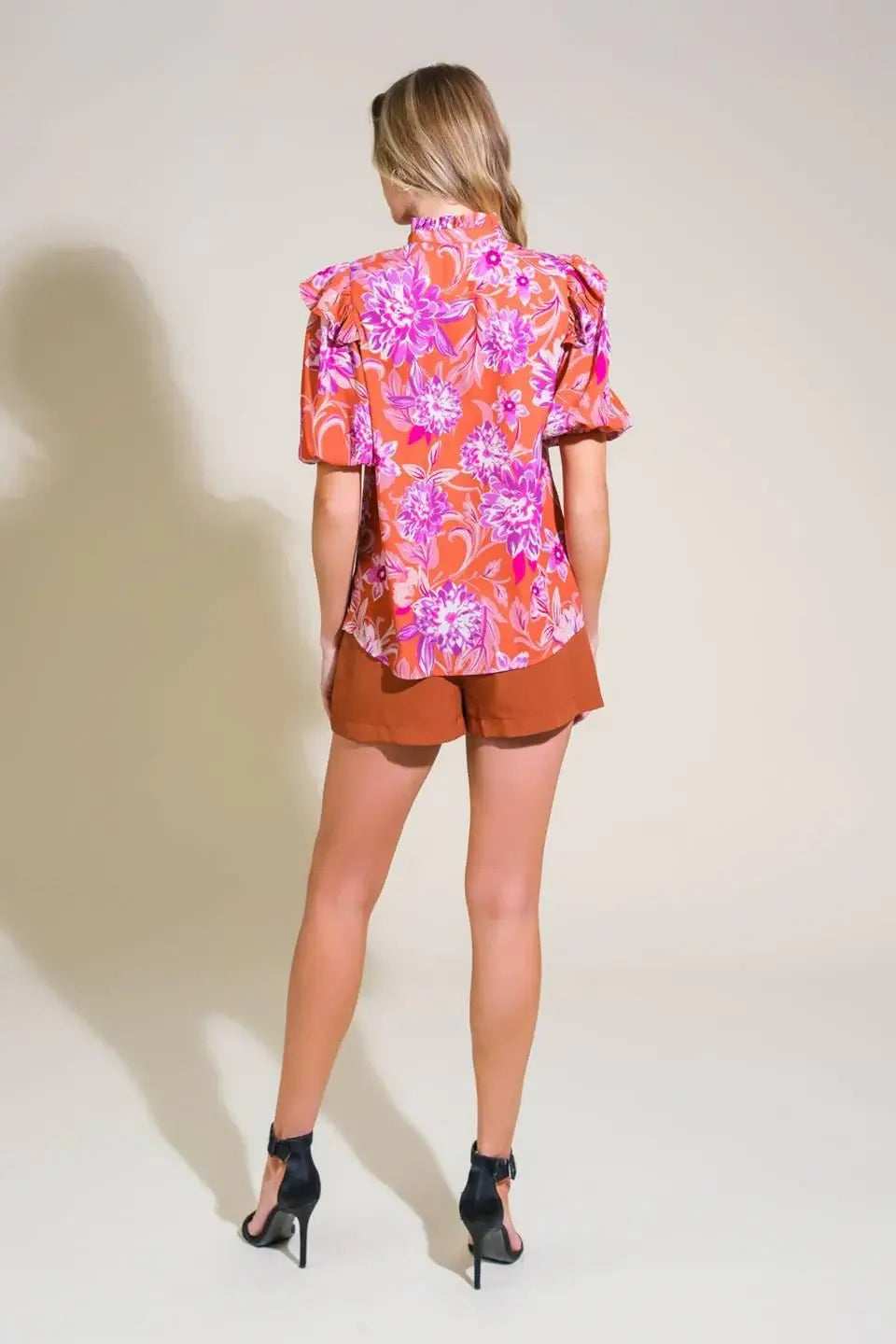 MEMORIES IN FOCUS WOVEN TOP - Flying Tomato - Flyclothing LLC